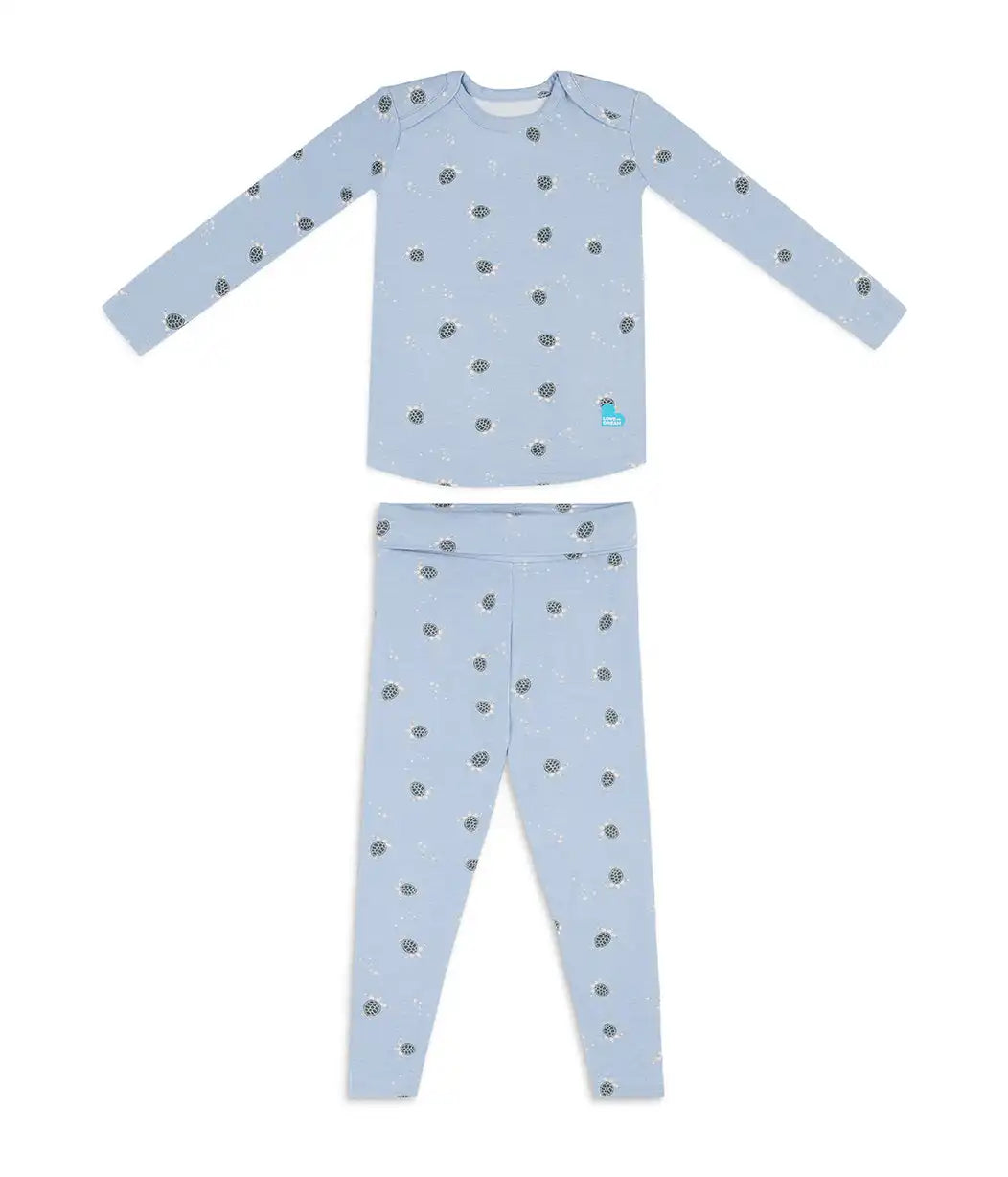 Sleep Suit & Pajama Bundle | 2.5 TOG | Storm Blue Pebbles | Blue Turtally
