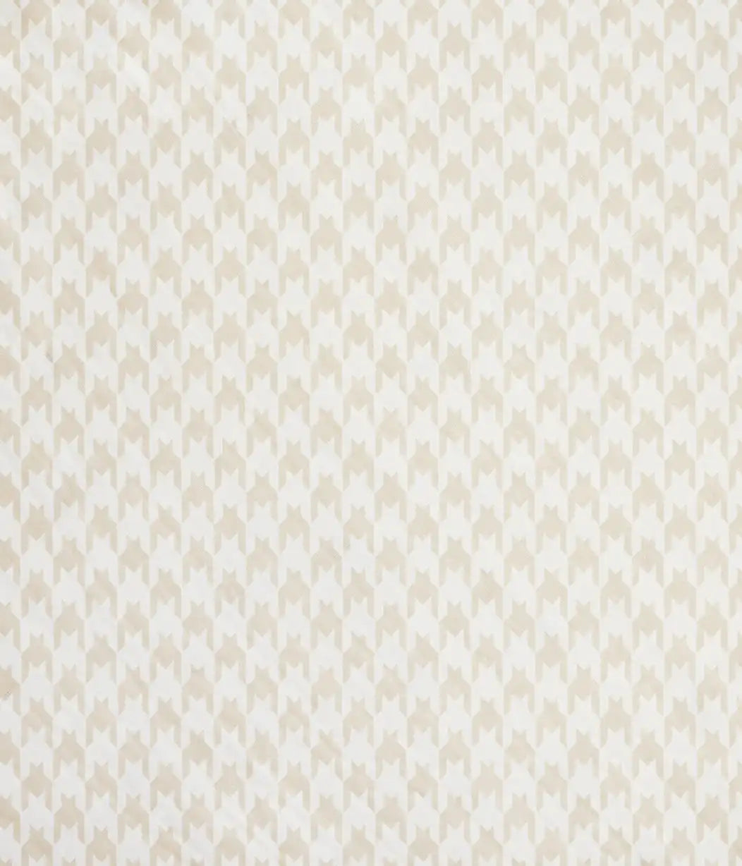 Hooded Towel Muslin Tan Houndstooth
