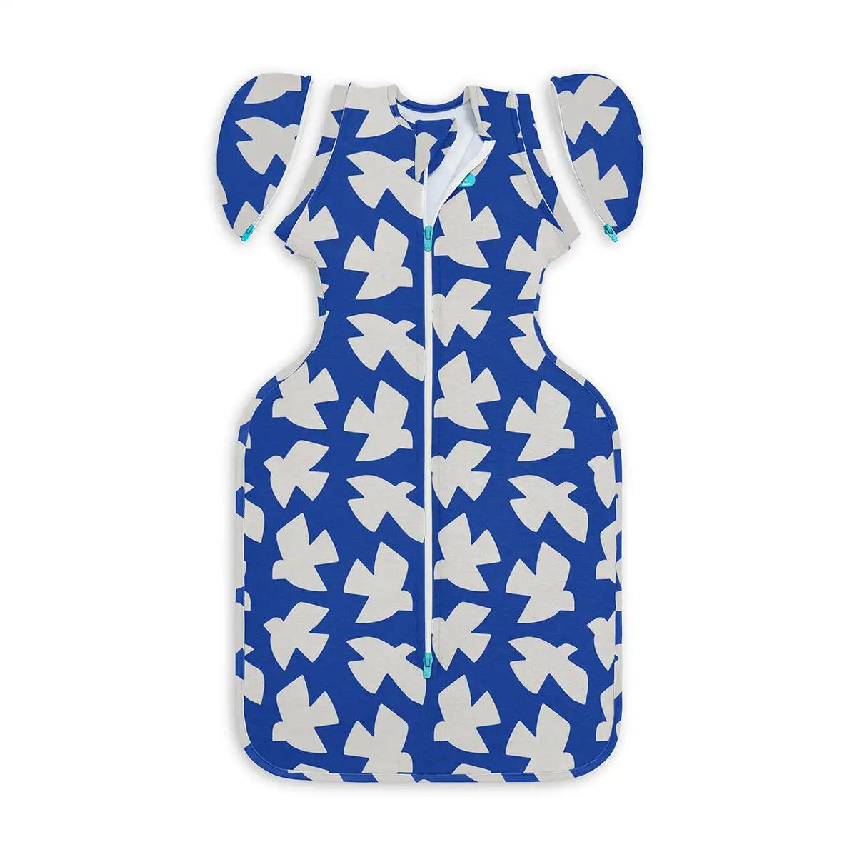 Swaddle Up™ 2-in-1 Transition Bag 1.0 TOG Cotton Cobalt Paperbirds