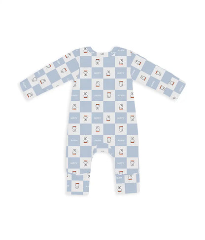 Romper Snug Fit Viscose from Bamboo Blue Miffy Checker