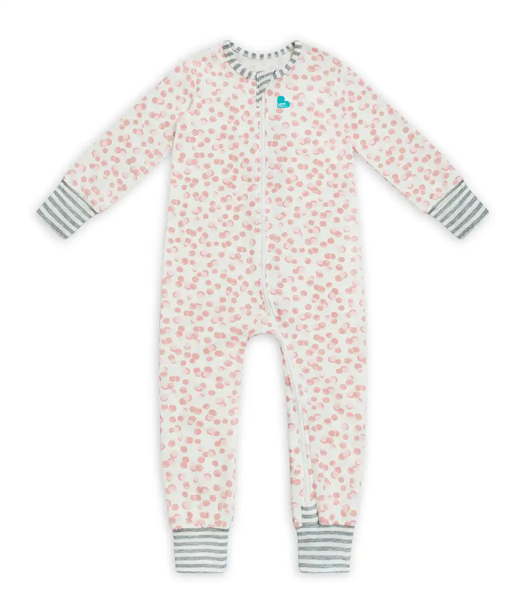 Footless Romper Cotton Rose Bubbles