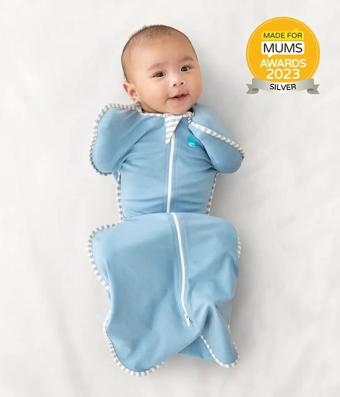 Swaddle Up Starter Bundle | 1.0 TOG | Dusty Blue 2 | Gray