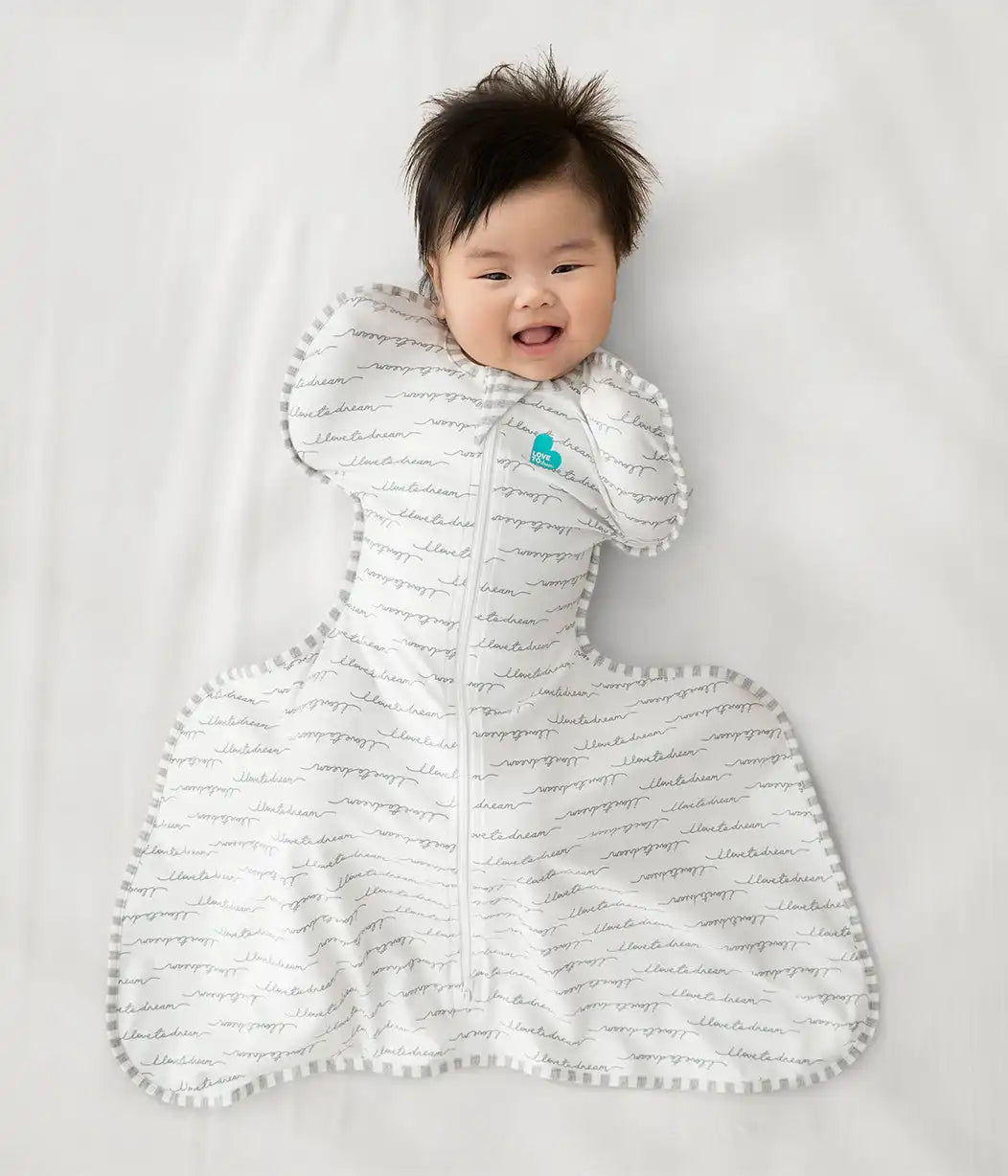 Swaddle Up™ Hip Harness 1.0 TOG Cotton White Dreamer