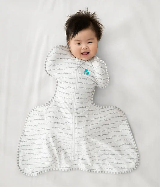 Swaddle Up™ Hip Harness 1.0 TOG Cotton White Dreamer