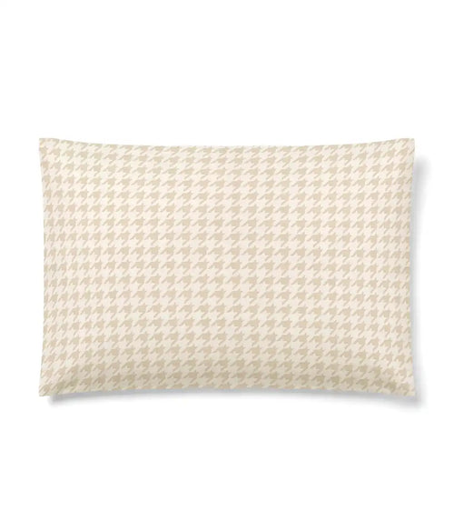 HushDry™ 2-in-1 Waterproof Toddler Pillowcase Viscose from Bamboo Tan Houndstooth