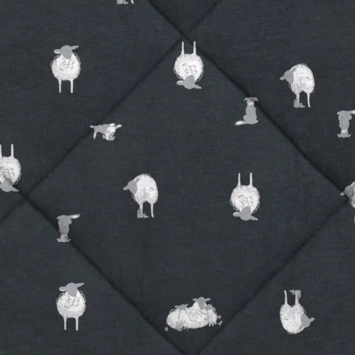 Sleep Bag Long Sleeve 3.5 TOG Organic Cotton/Merino Wool Charcoal Sheep Life