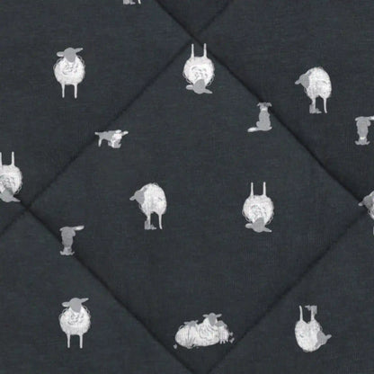 Sleep Bag Long Sleeve 3.5 TOG Organic Cotton/Merino Wool Charcoal Sheep Life