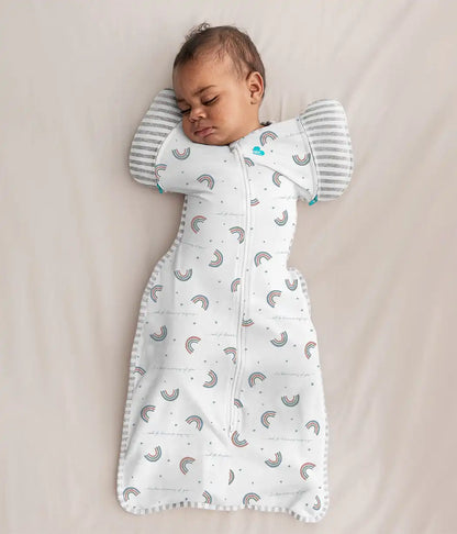 Swaddle Up™ 2-in-1 Transition Bag 1.0 TOG Cotton White Rainbow Dream
