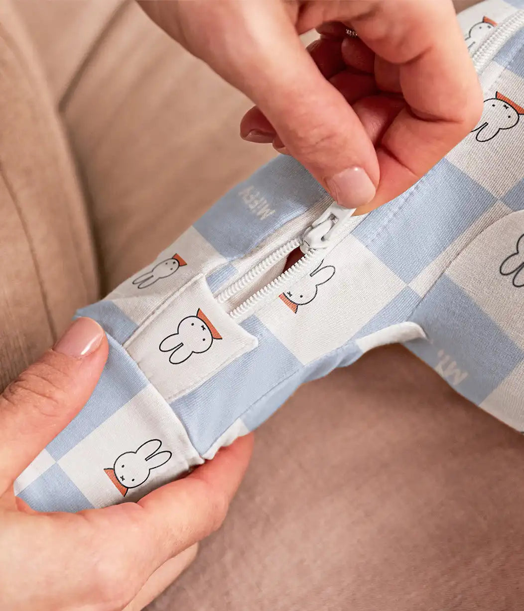 Romper Snug Fit Viscose from Bamboo Blue Miffy Checker