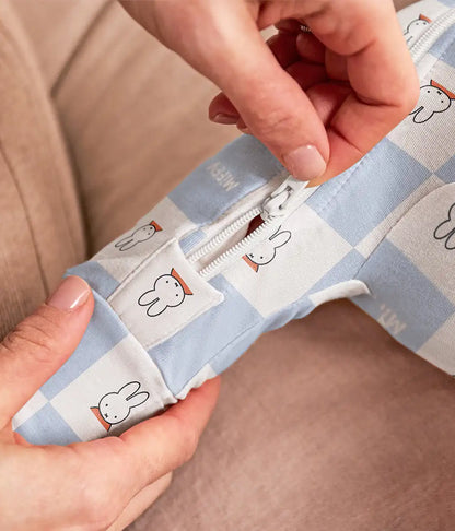 Romper Snug Fit Viscose from Bamboo Blue Miffy Checker