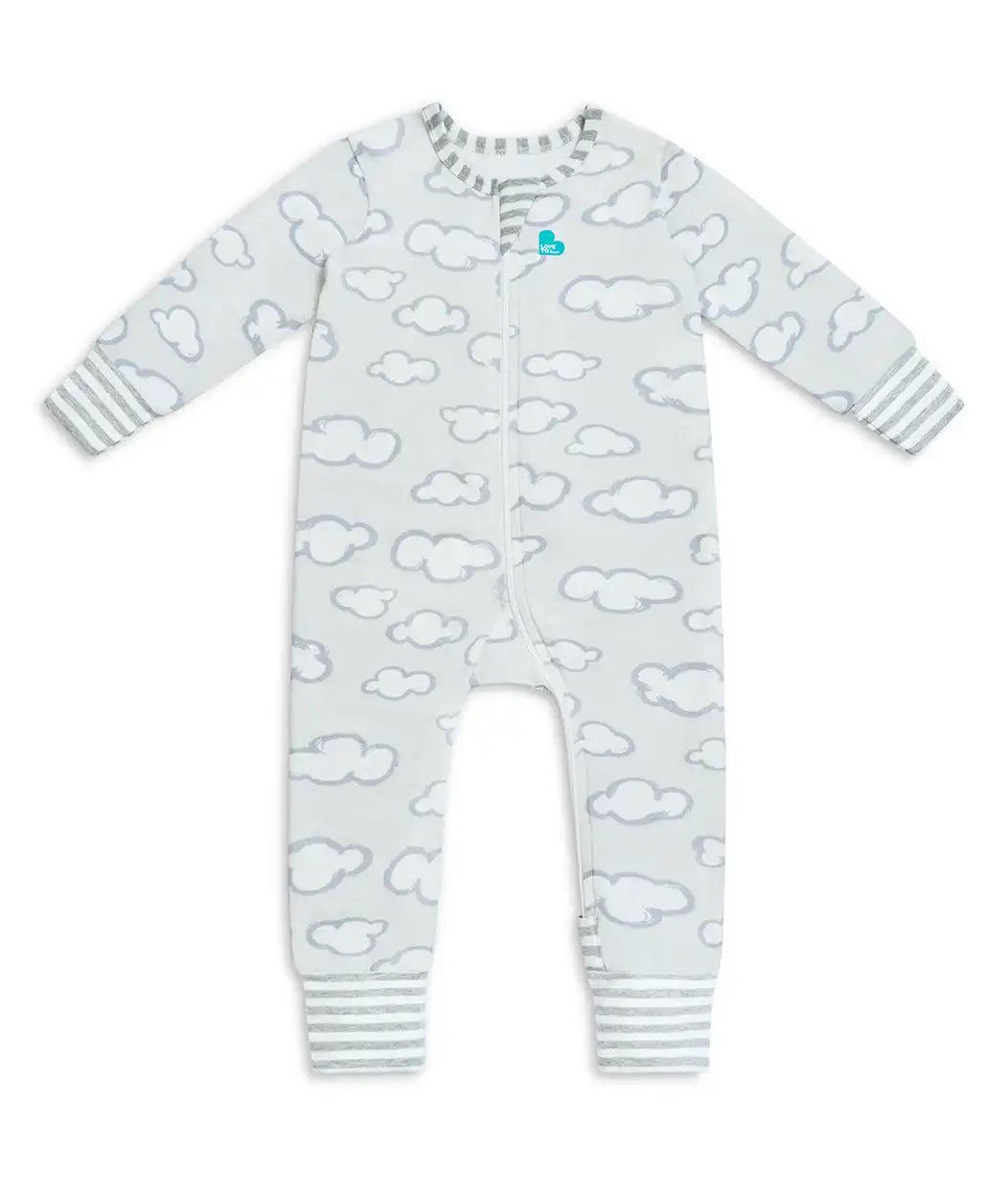 Footless Romper Cotton Gray Daydream