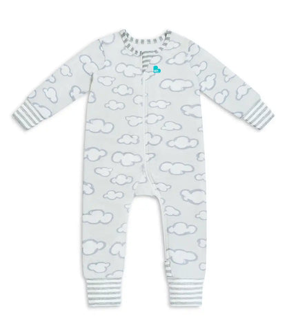 Footless Romper Cotton Gray Daydream