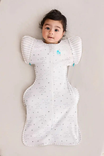 Swaddle Up™ 2-in-1 Transition Bag 0.2 TOG Cotton White You Are My