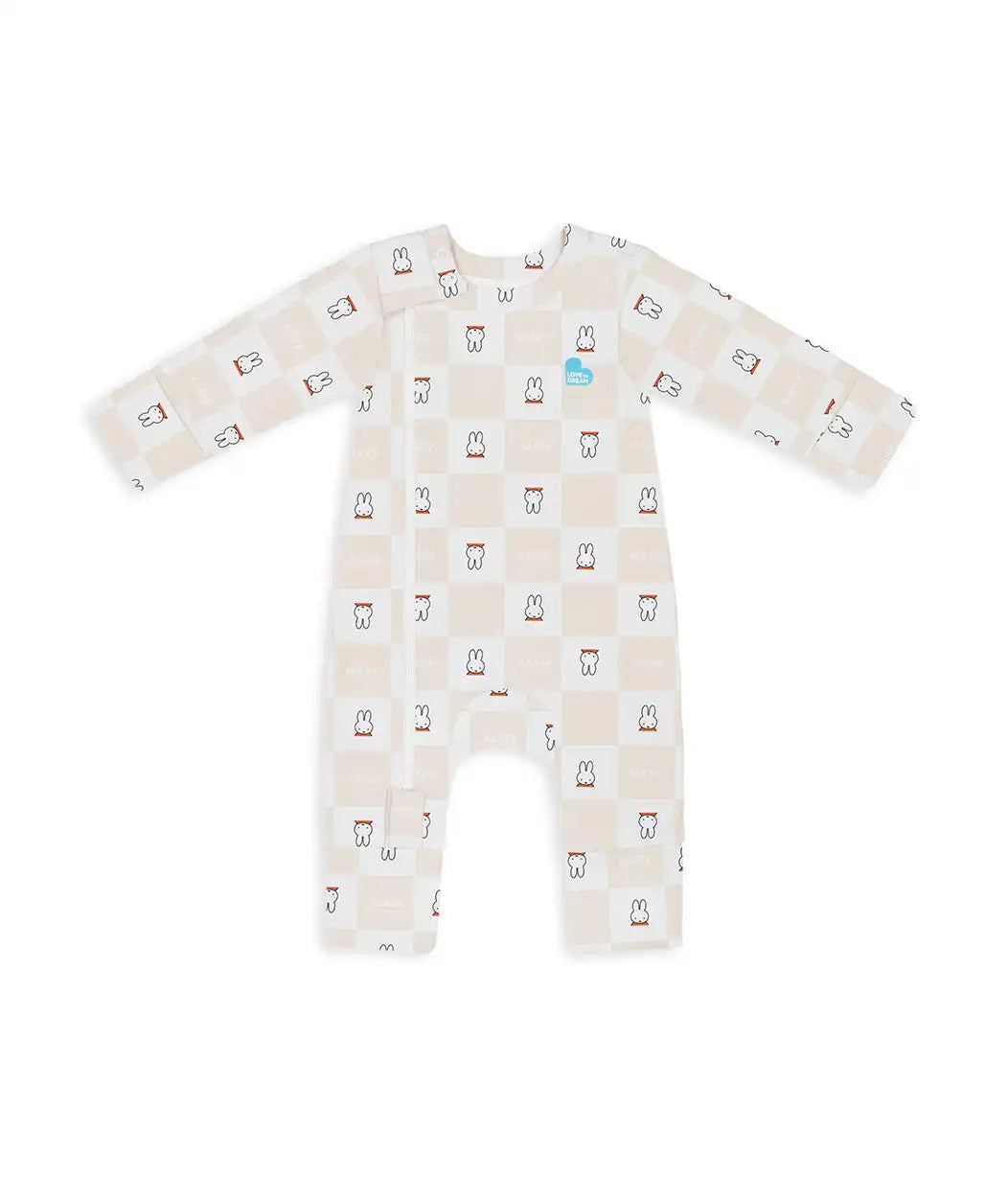 Newborn Essential Miffy Gift Bundle | 1.0 TOG | Swaddle 2 | Romper | Birch