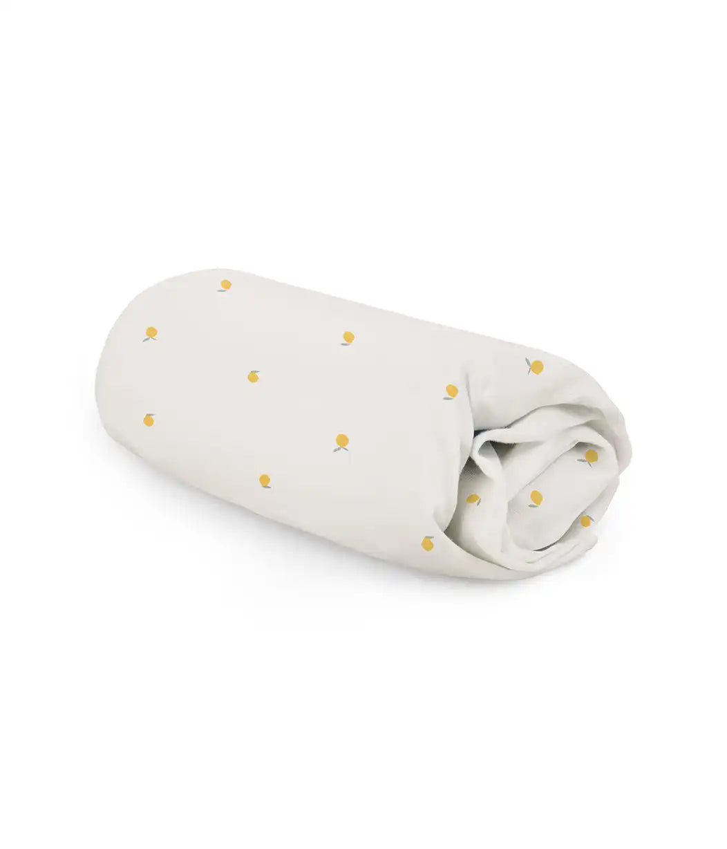 HushDry™ 2-in-1 Waterproof Fitted Full Sheet Viscose from Bamboo Cream Lemons