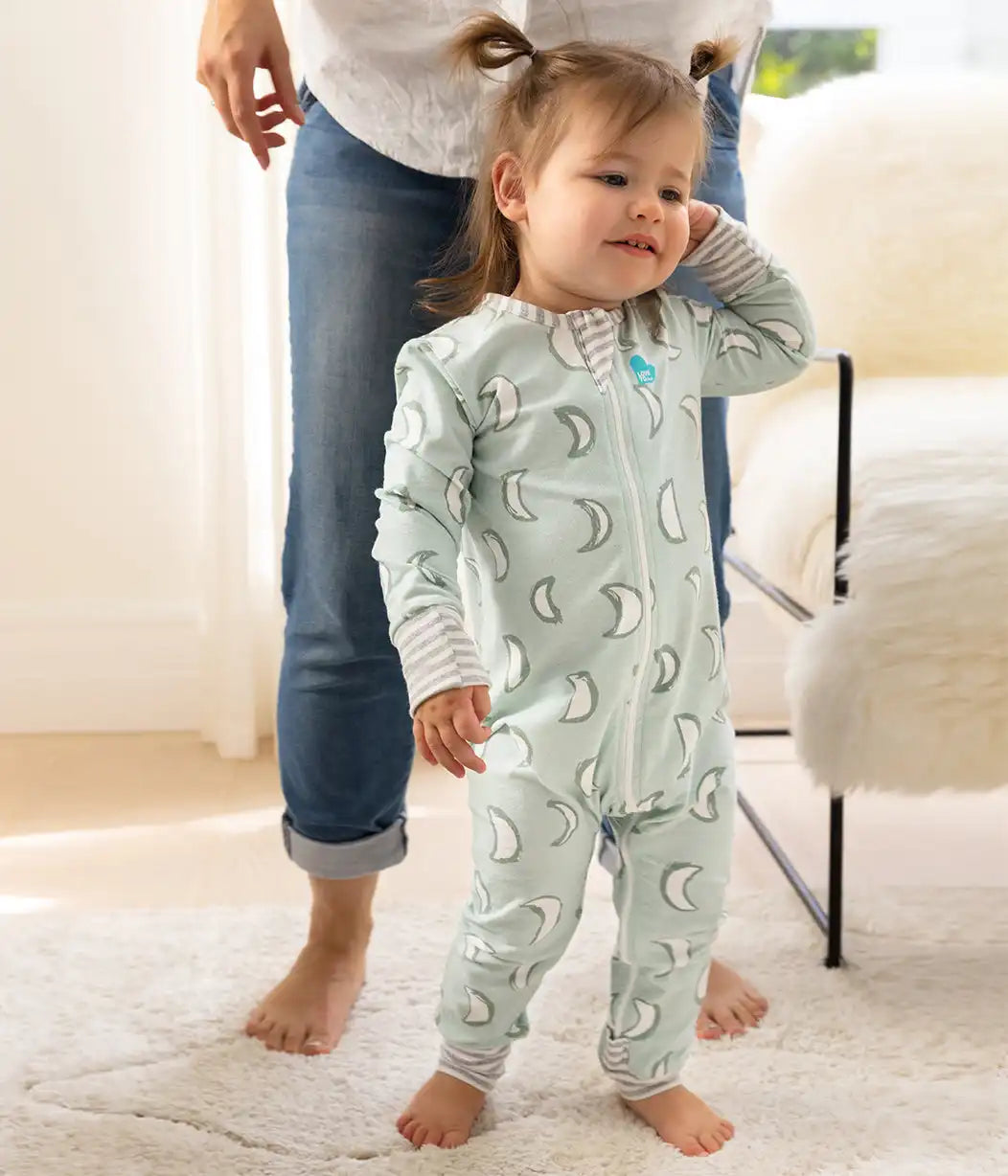 Footless Romper Cotton Olive Eclipse