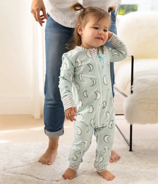 Footless Romper Cotton Olive Eclipse