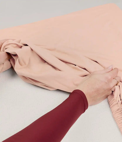 HushDry™ 2-in-1 Waterproof Twin Sheet Viscose from Bamboo Blush