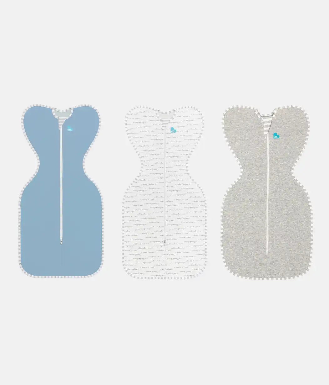 Swaddle Up Starter Bundle 1.0 TOG | Dusty Blue | Gray | White Dreamer