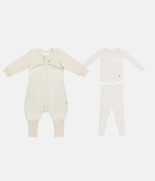 Sleep Suit & Pajama Bundle | 1.0 TOG | Houndstooth | Lemons