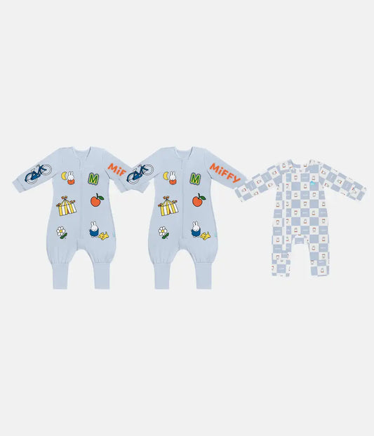 Sleep Suit Miffy Gift Bundle | 1.0 TOG | Sleep Suit 2 | Romper | Blue