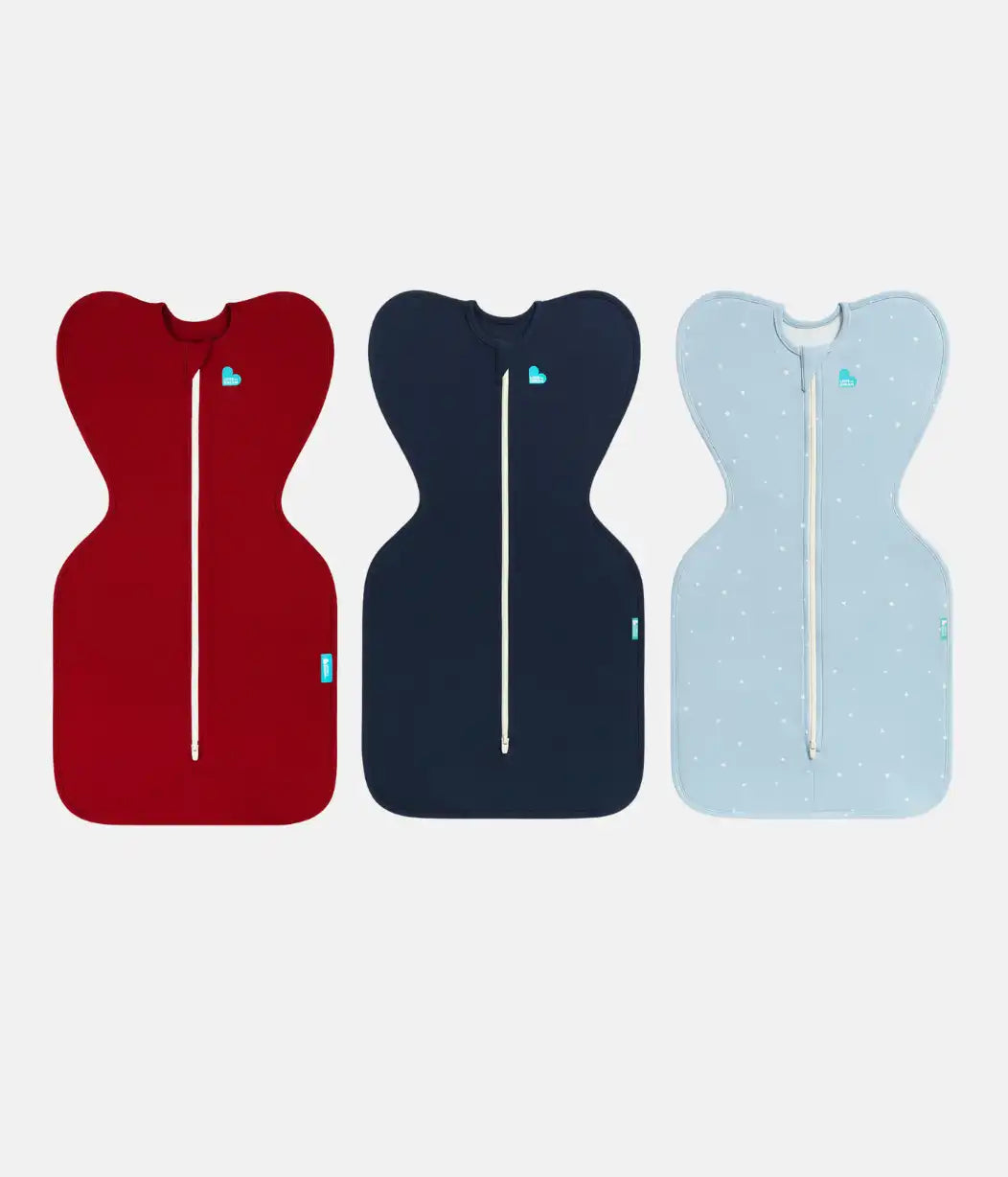 Swaddle Up Starter Bundle | 1.0 TOG | Maroon | Navy | Powder Blue Twinkle