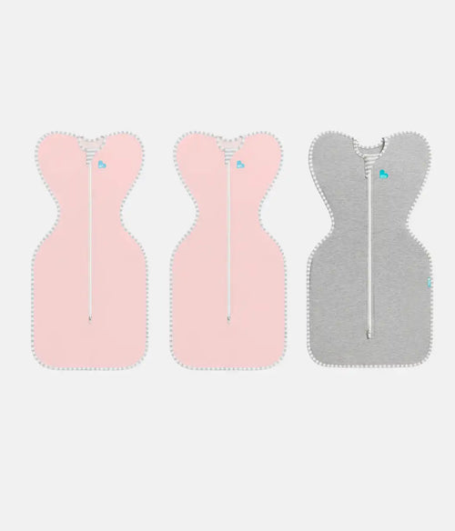 Swaddle Up Starter Bundle | 1.0 TOG | Dusty Pink 2 | Gray