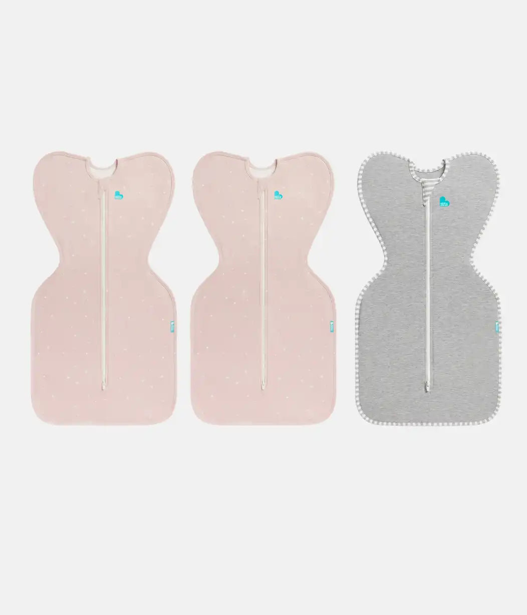 Swaddle Up Starter Bundle | 1.0 TOG | Pink Twinkle 2 | Gray