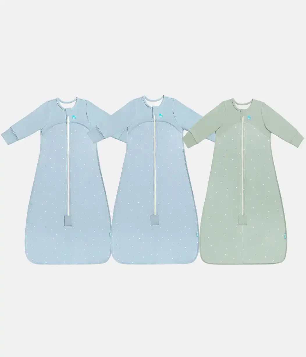 Sleep Bag Bundle | 1.0 TOG | 1.5 TOG | Powder Blue Twinkle 2 | Olive Twigs