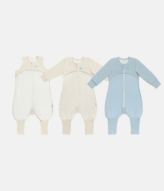 Sleep Suit Bundle | 0.2 | 1.0 TOG | Breton Stripe | Tan Houndstooth | Blue Twinkle