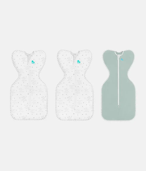 Swaddle Up Starter Bundle | 0.2 TOG | White You are my | Olive