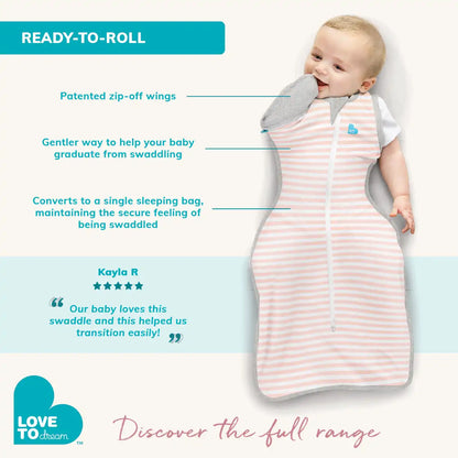 Swaddle Up™ 2-in-1 Transition Bag 1.0 TOG Cotton Gray