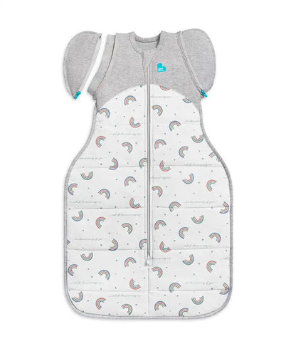 Swaddle Up™ 2-in-1 Transition Bag 2.5 TOG Cotton White Rainbow Dream