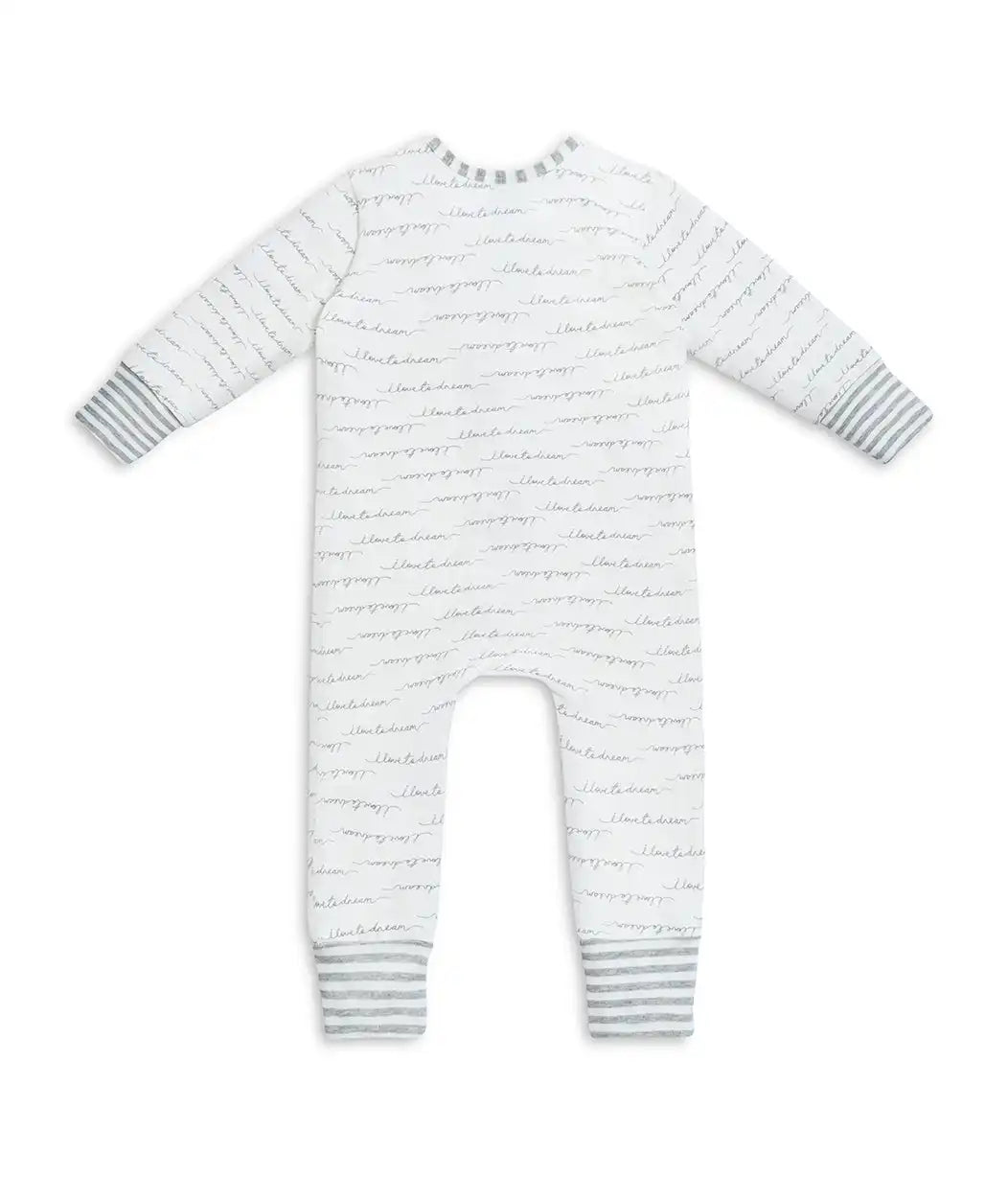Footless Romper Cotton White Dreamer