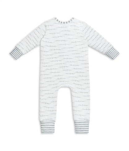 Footless Romper Cotton White Dreamer