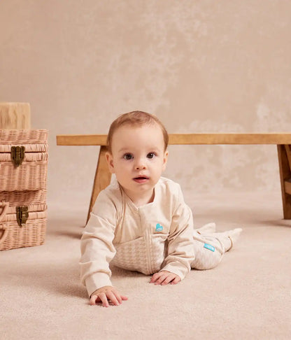Sleep Suit Bundle | 1.0 TOG | Powder Blue Twinkle 2 | Tan Houndstooth
