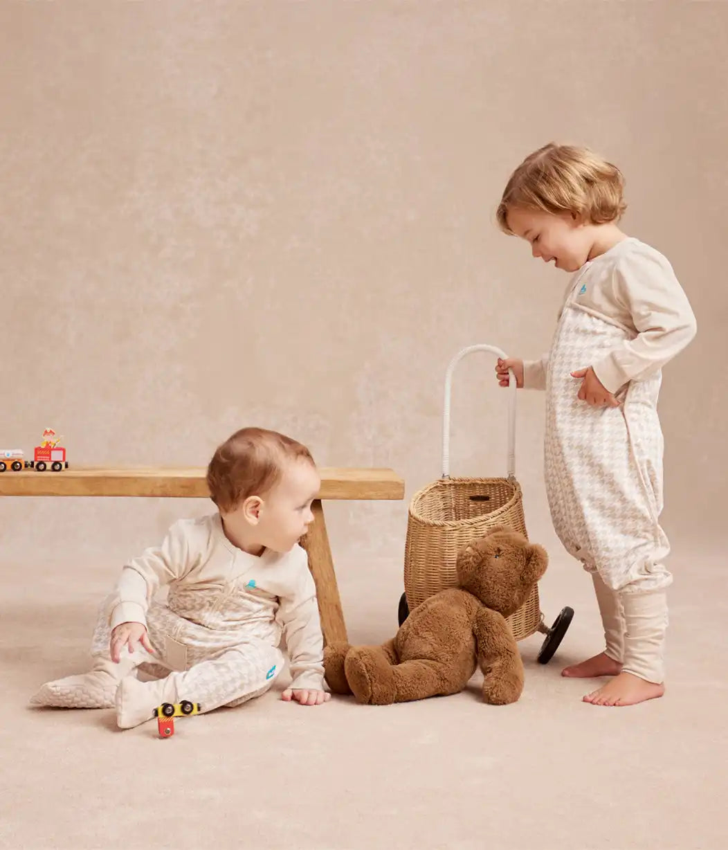 Sleep Suit Bundle | 0.2 | 1.0 TOG | Breton Stripe | Tan Houndstooth | Blue Twinkle