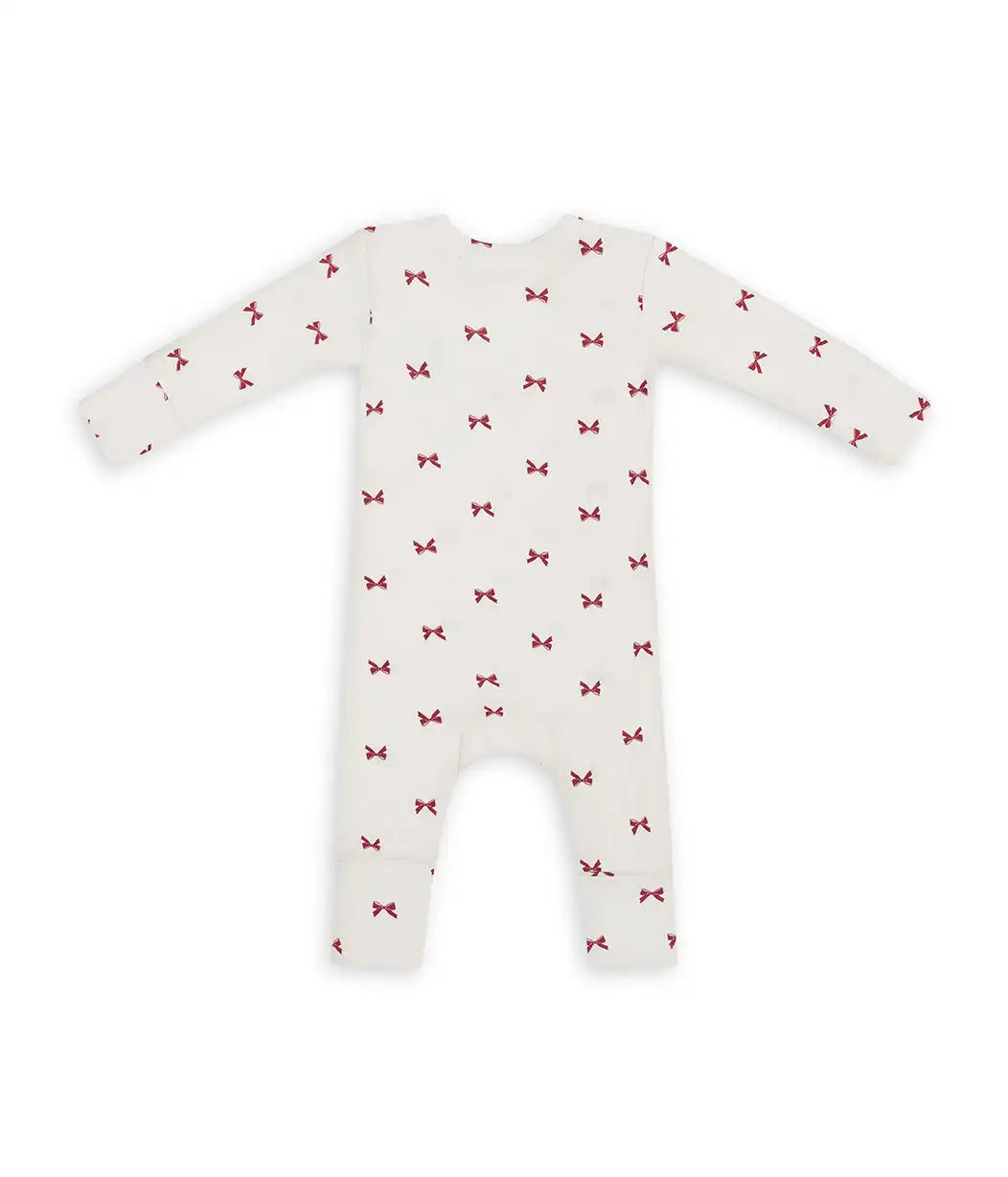 Romper Snug Fit Viscose from Bamboo Cream Bows