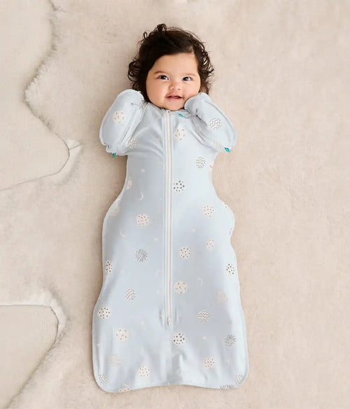 Swaddle Up™ 2-in-1 Transition Bag 0.2 TOG Viscose from Bamboo Light Blue Little Dreamer
