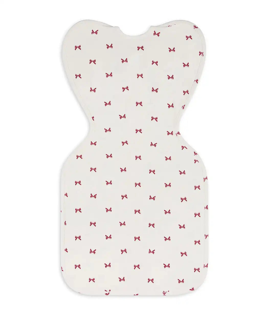 Swaddle Up™ 1.0 TOG Cotton Cream Bows