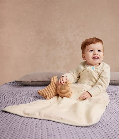 Sleep Bag Long Sleeve 1.5 TOG Cotton Oatmeal Twigs