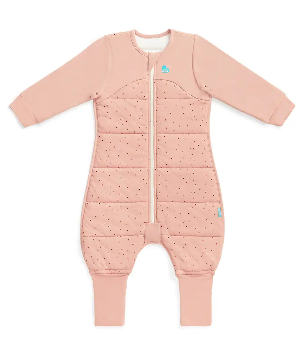 Sleep Suit Long Sleeve 2.5 TOG Cotton Rose Pebbles