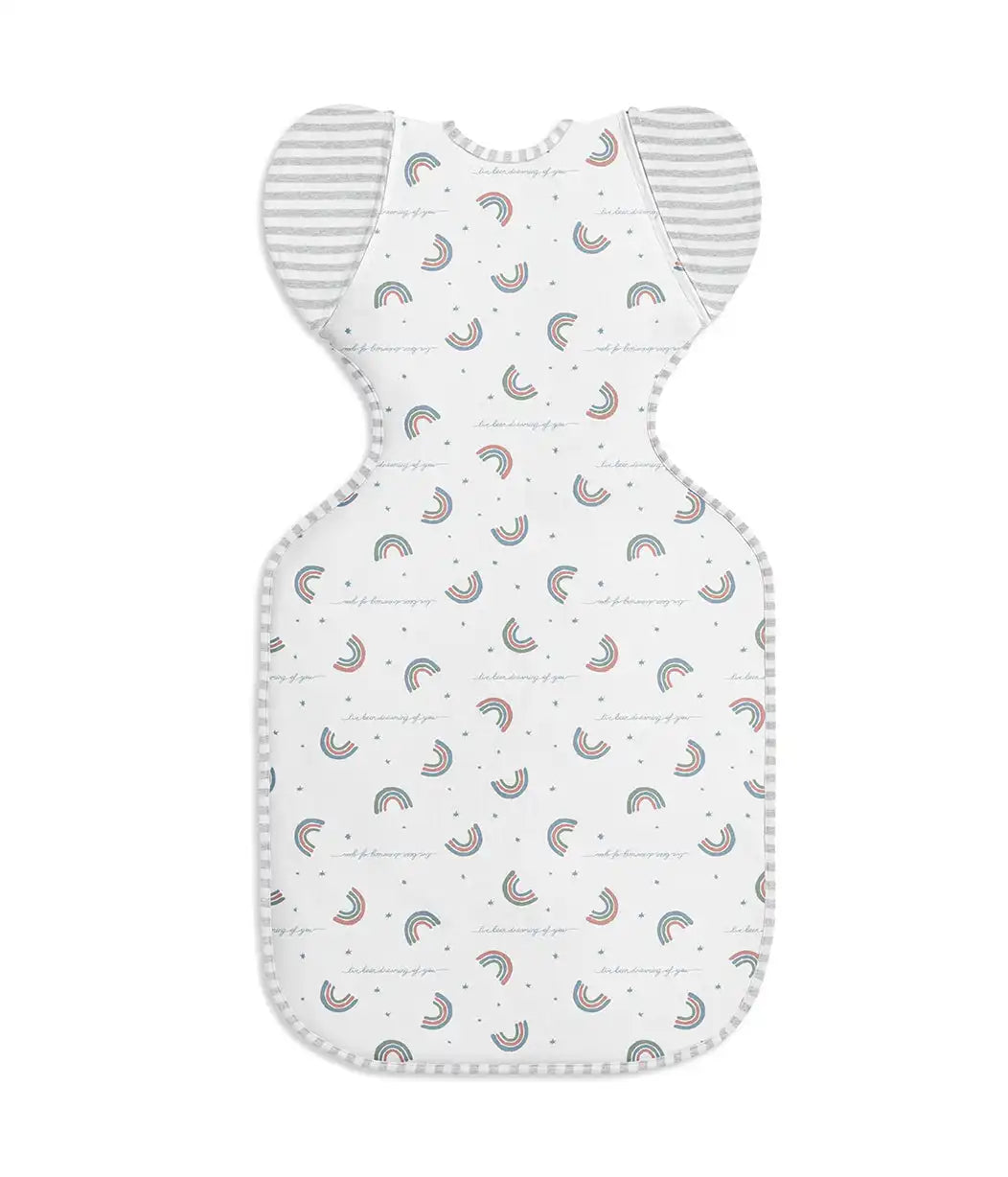 Swaddle Up™ 2-in-1 Transition Bag 1.0 TOG Cotton White Rainbow Dream