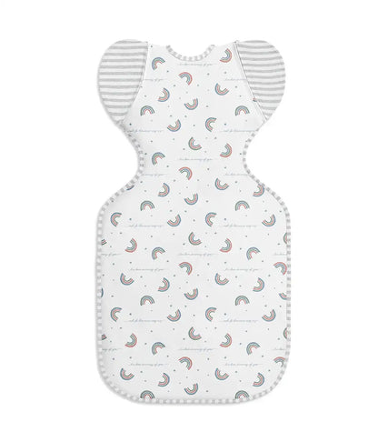 Swaddle Up™ 2-in-1 Transition Bag 1.0 TOG Cotton White Rainbow Dream