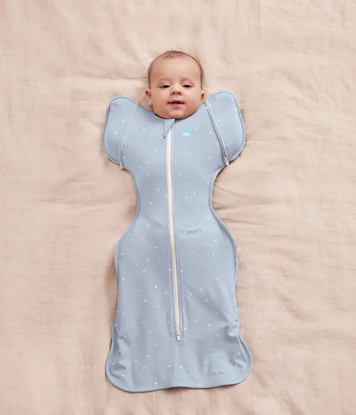 Swaddle Up™ 2-in-1 Transition Bag 1.0 TOG Cotton Powder Blue Twinkle