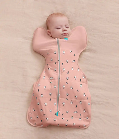 Swaddle Up™ 2.5 TOG Organic Cotton/Merino Wool Rose Lamb's Best Friend