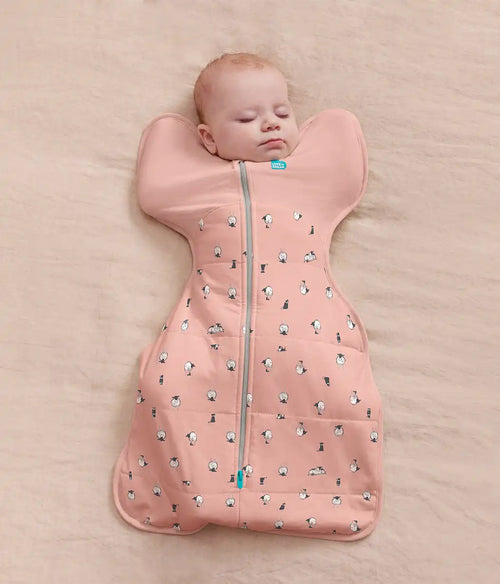 Swaddle Up™ 2.5 TOG Organic Cotton/Merino Wool Rose Lamb's Best Friend