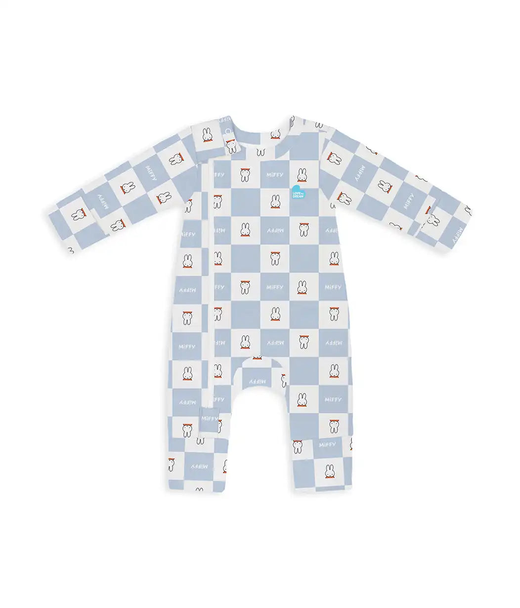 Newborn Essential Miffy Gift Bundle | 1.0 TOG | Swaddle 2 | Romper | Blue