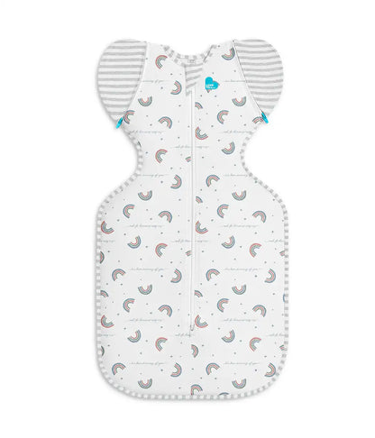 Swaddle Up™ 2-in-1 Transition Bag 1.0 TOG Cotton White Rainbow Dream