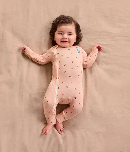 Romper Snug Fit Viscose from Bamboo Blush Cherries